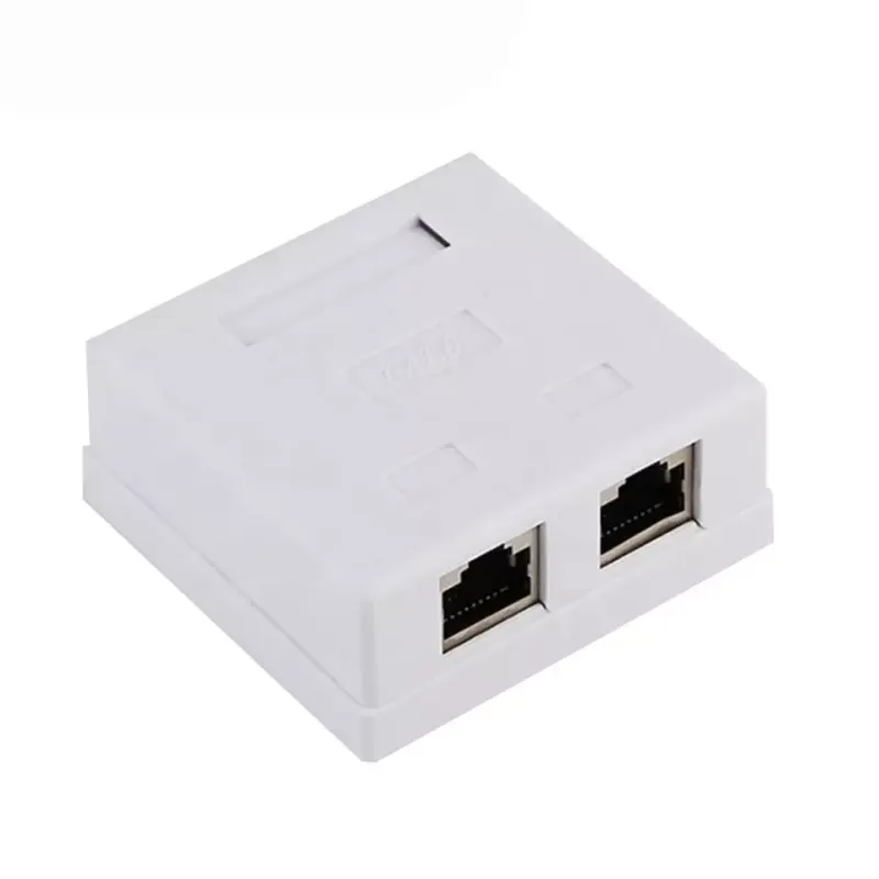 Компьютерная розетка RJ-45, категория 5e, двойная, внешняя