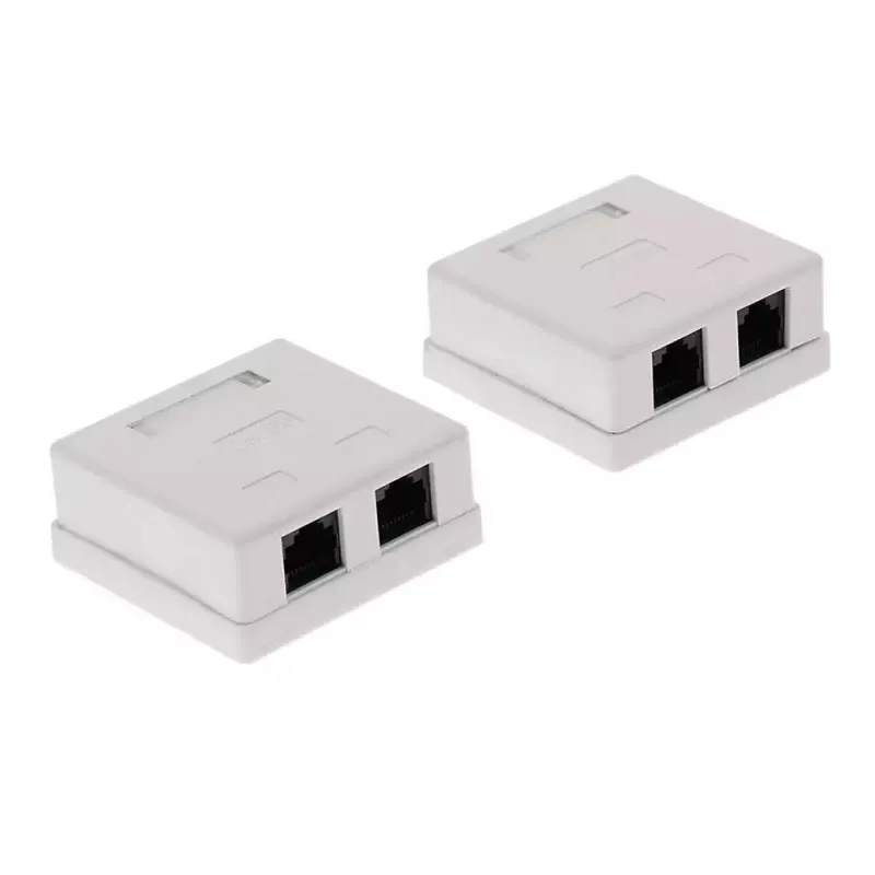 Компьютерная розетка RJ-45, категория 5e, двойная, внешняя